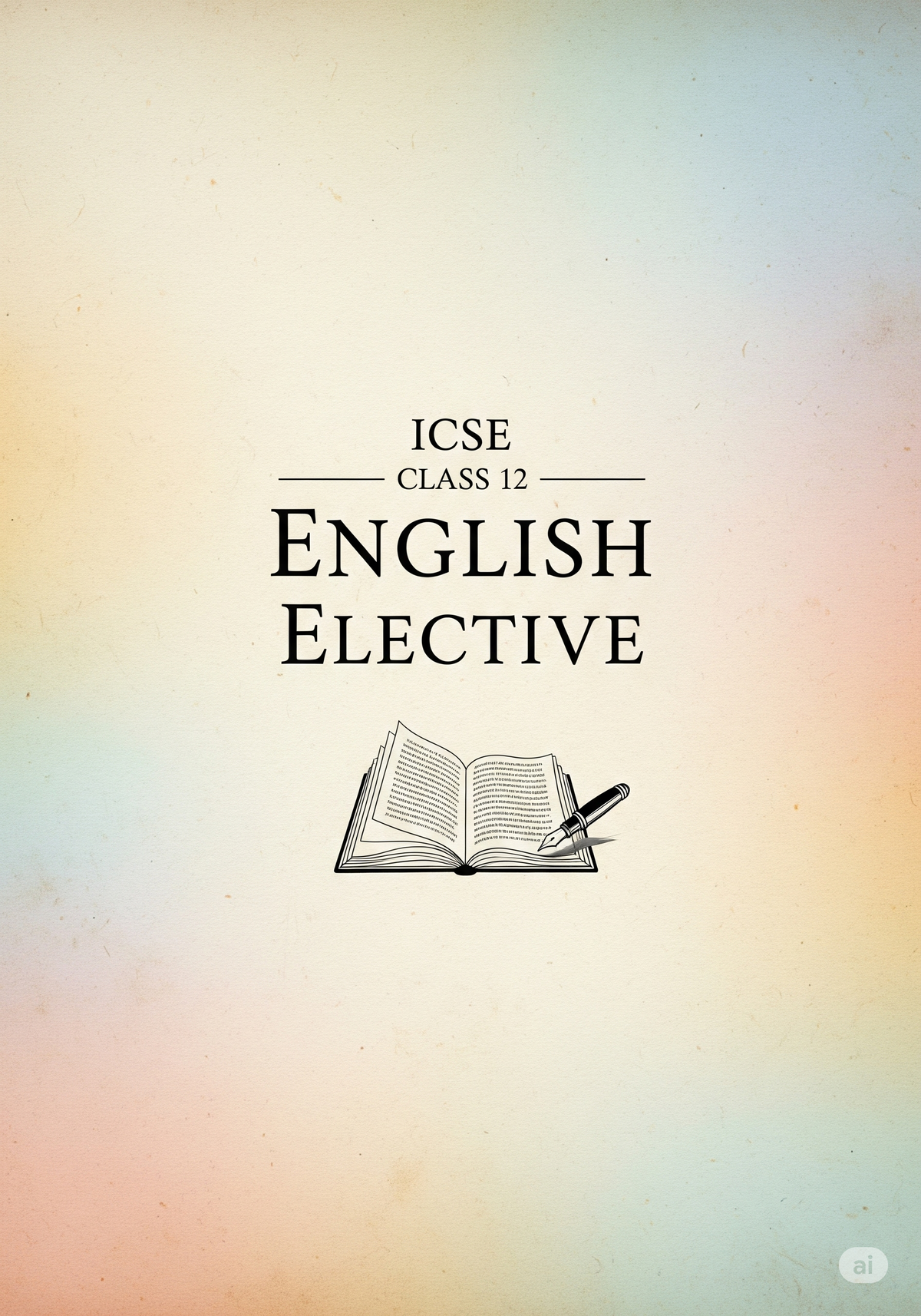 ICSE Class 12  English Elective